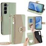 For Infinix Hot 60 Pro 4G Crossbody Litchi Texture Leather Phone Case(Green)