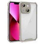 For iPhone 13 Shockproof Acrylic Phone Case with Lens Glass Film(Grey)