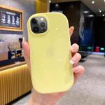 For iPhone 14 Pro Glossy Soap Shape TPU Phone Case(Yellow)