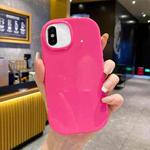 For iPhone XS Max Glossy Soap Shape TPU Phone Case(Rose Red)
