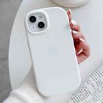 For iPhone 15 Plus Frosted Soap Shape TPU Phone Case(White)