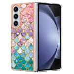 For Samsung Galaxy Z Fold5 5G Electroplating IMD TPU Phone Case(Colorful Scales)