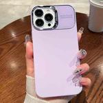 For iPhone 13 Pro Skin Feel PC Liquid Silicone Phone Case(Purple)