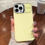 For iPhone 13 Pro Max Skin Feel PC Liquid Silicone Phone Case(Yellow)