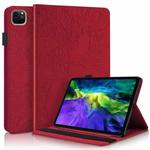 For iPad Pro 12.9 2022 / 2021 / 2020 Life Tree Series Horizontal Flip Leather Tablet Case(Red)