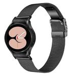For Samsung Galaxy Watch 6 Quick Release Button Turtle Buckle Milan Watch Band(Black)