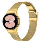 For Samsung Galaxy Watch 6 Quick Release Button Turtle Buckle Milan Watch Band(Gold)
