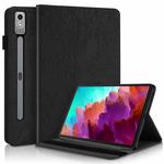 For Lenovo Tab P12 /Xiaoxin Pad Pro 12.7 Life Tree Series Horizontal Flip Leather Tablet Case(Black)