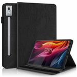 For Lenovo Tab P12 / Xiaoxin Pad Pro 12.7 2025 Life Tree Series Horizontal Flip Leather Tablet Case(Black)