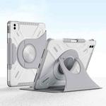 For iPad Air 10.9 2022 / 2020 X-Shaped Rotation Smart Leather Tablet Case(Grey)