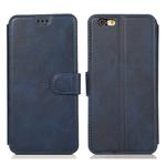 For iPhone 6 / 6s Calf Texture Magnetic Buckle Horizontal Flip Leather Case with Holder & Card Slots & Wallet & Photo Frame(Blue)