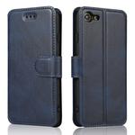 For iPhone 7 / 8 Calf Texture Magnetic Buckle Horizontal Flip Leather Case with Holder & Card Slots & Wallet & Photo Frame(Blue)