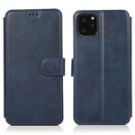 For iPhone 12 mini Calf Texture Magnetic Buckle Horizontal Flip Leather Case with Holder & Card Slots & Wallet & Photo Frame(Blue)