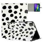 For iPad Pro 11.0 2022 / Air 10.9 2022 Dot Pattern Leather Smart Tablet Case(White Black)