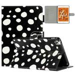 For iPad mini 5 / 4 / 3 / 2 / 1 Dot Pattern Leather Smart Tablet Case(Black White)