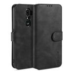 For OPPO A5 (2020) / A9 (2020) DG.MING Retro Oil Side Horizontal Flip Leather Case with Holder & Card Solt & Wallet(Black)