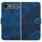 For iPhone 17 Air YX0060 Elephant Head Embossed Phone Leather Case with Lanyard(Royal Blue)