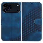 For iPhone 17 Pro Max YX0060 Elephant Head Embossed Phone Leather Case with Lanyard(Royal Blue)