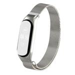 For Xiaomi Mi Band 5 Milano Solid Color Magnetic Stainless Steel Watch Band(Silver)