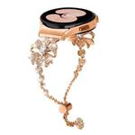 For Samsung Galaxy Watch6 / 6 Classic Bowknot Glitter Diamond Bracelet Watch Band(Rose Gold)