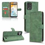 For BLU View 5 Pro Skin Feel Magnetic Flip Leather Phone Case(Green)