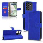 For BLU View 5 Skin Feel Magnetic Flip Leather Phone Case(Blue)