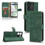 For BLU View 5 Skin Feel Magnetic Flip Leather Phone Case(Green)