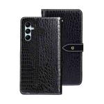 For Samsung Galaxy M34 5G / F34 5G idewei Crocodile Texture Leather Phone Case(Black)