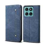 For Motorola Moto G86 Power Denim Texture Flip Leather Phone Case(Blue)