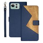 For Asus Zenfone 12 Ultra idewei Two-color Splicing Leather Phone Case(Blue)
