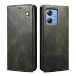 For Motorola Moto G64 5G Global Oil Wax Crazy Horse Texture Leather Phone Case(Green)