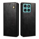 For Motorola Edge 5G 2025 Oil Wax Crazy Horse Texture Leather Phone Case(Black)