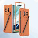 For Huawei Mate X5 Integrated Skin Feel PC Phone Case with Pen / Pen Box(Orange)