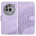 For Nothing Phone 3a Pro Elephant Head Embossed Phone Leather Case with Lanyard(Light Purple)