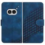 For Nothing Phone 2a Elephant Head Embossed Phone Leather Case with Lanyard(Royal Blue)