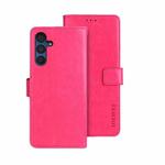 For Samsung Galaxy A15 5G idewei Crazy Horse Texture Leather Phone Case(Rose Red)