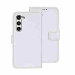 For Samsung Galaxy S24 5G idewei Crazy Horse Texture Leather Phone Case(White)