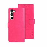 For Samsung Galaxy S24 5G idewei Crazy Horse Texture Leather Phone Case(Rose Red)