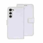 For Samsung Galaxy S24+ 5G idewei Crazy Horse Texture Leather Phone Case(White)