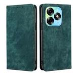 For Itel S23 Plus 4G RFID Anti-theft Brush Magnetic Leather Phone Case(Green)