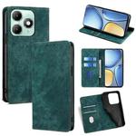 For itel A90 4G RFID Anti-theft Brush Magnetic Leather Phone Case(Green)