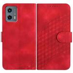 For Motorola Moto G 5G 2023 YX0060 Elephant Head Embossed Phone Leather Case with Lanyard(Red)