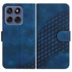 For Motorola Edge 60 Fusion / Edge 5G 2025 Elephant Head Embossed Phone Leather Case with Lanyard(Royal Blue)