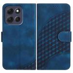 For Motorola Moto G86 5G Elephant Head Embossed Phone Leather Case with Lanyard(Royal Blue)