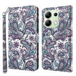 For Xiaomi Redmi Note 13 4G 3D Painting Pattern Flip Leather Phone Case(Swirl Pattern)