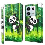 For Xiaomi Redmi Note 13 Pro 5G 3D Painting Pattern Flip Leather Phone Case(Bamboo Panda)