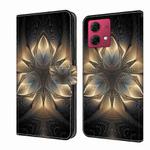 For Motorola Moto G84 Crystal 3D Shockproof Protective Leather Phone Case(Luminous Building)