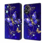 For OPPO A38 4G Crystal 3D Shockproof Protective Leather Phone Case(Diamond Butterfly)