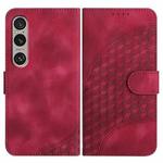 For Sony Xperia 1 VI YX0060 Elephant Head Embossed Phone Leather Case with Lanyard(Rose Red)