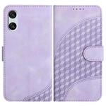 For Sony Xperia 10 VI YX0060 Elephant Head Embossed Phone Leather Case with Lanyard(Light Purple)